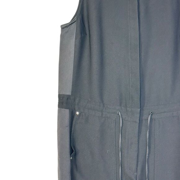 Banana Republic Black Side Stripe Sleeveless Cropped Jumpsuit | 4 - Picture 7 of 11